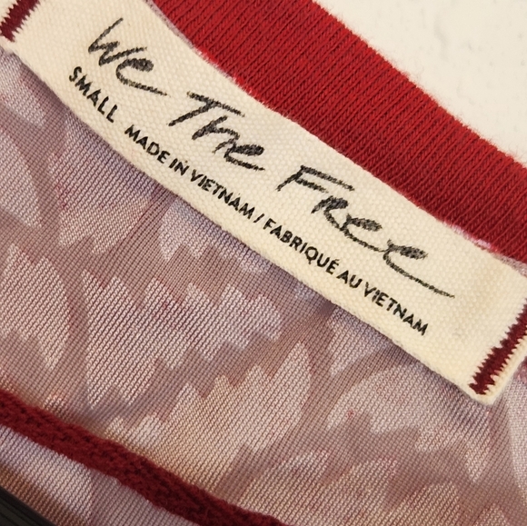 We The Free By Free People Teddy Velvet T Size Small OVERSIZED - Picture 3 of 4